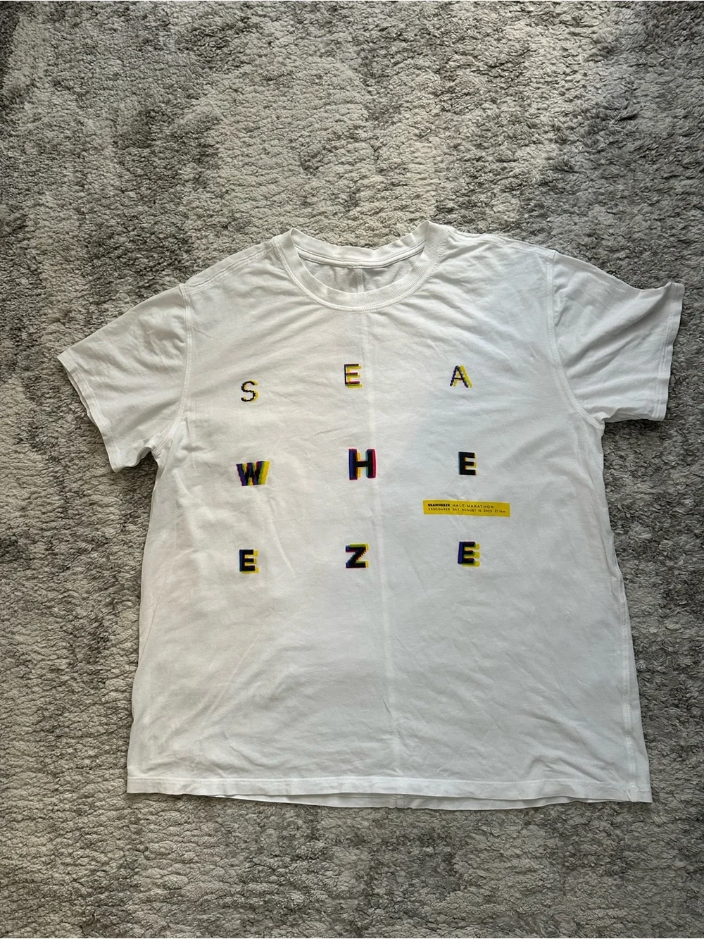 Lululemon SeaWheeze 2020 Vancouver Graphic Tee White Approx M/L Size